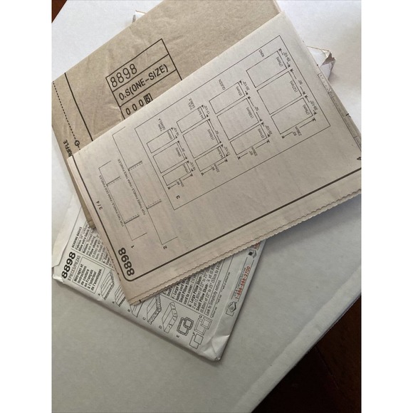 UNCUT NEW - SIMPLICITY COMFORTER DUST RUFFLE PILLOW SHAM CRAFT PATTERN 8898 - Picture 5 of 5